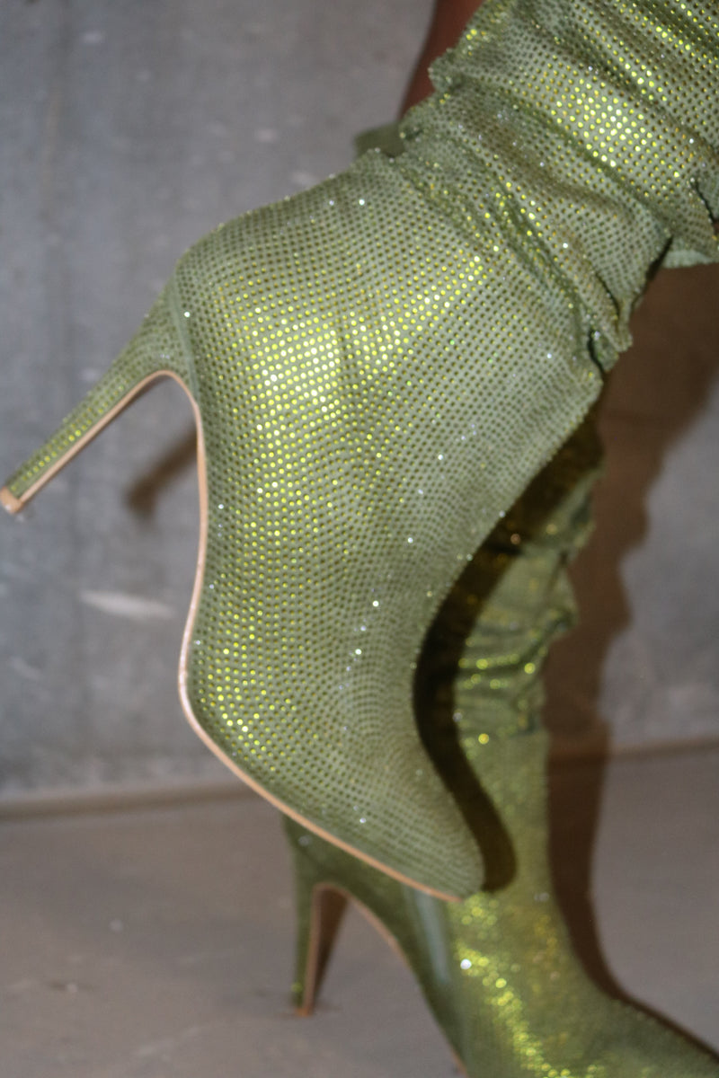 Womens boots with green diamond soles Clearance